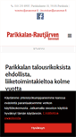Mobile Screenshot of parikkalan-rautjarvensanomat.fi